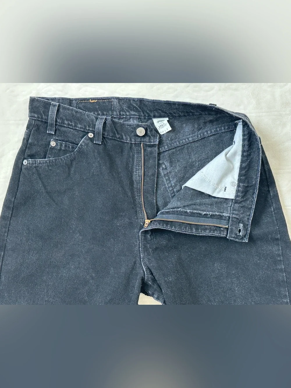 Men’s Vintage Levi’s 550 Relaxed Fit Black Denim Shorts